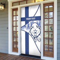 Personalised Finland Independence Day Door Cover Suomi 1917 Proud Flag Finnish Folk Pattern - Wonder Print Shop