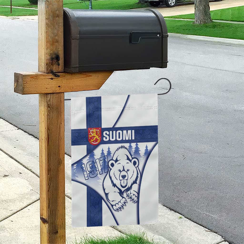 Finland Independence Day Garden Flag Suomi 1917 Proud Flag Finnish Folk Pattern - Wonder Print Shop