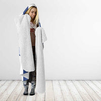 Finland Independence Day Hooded Blanket Suomi 1917 Proud Flag Finnish Folk Pattern - Wonder Print Shop