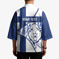 Personalised Finland Independence Day Kimono Suomi 1917 Proud Flag Finnish Folk Pattern - Wonder Print Shop