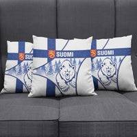 Finland Independence Day Pillow Cover Suomi 1917 Proud Flag Finnish Folk Pattern - Wonder Print Shop