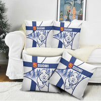 Finland Independence Day Pillow Cover Suomi 1917 Proud Flag Finnish Folk Pattern - Wonder Print Shop