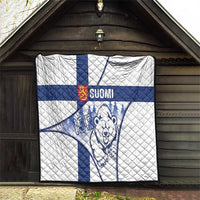 Finland Independence Day Quilt Suomi 1917 Proud Flag Finnish Folk Pattern - Wonder Print Shop