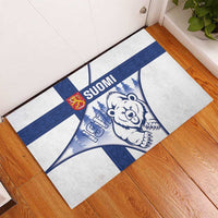 Finland Independence Day Rubber Doormat Suomi 1917 Proud Flag Finnish Folk Pattern - Wonder Print Shop