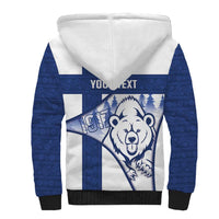 Personalised Finland Independence Day Sherpa Hoodie Suomi 1917 Proud Flag Finnish Folk Pattern - Wonder Print Shop