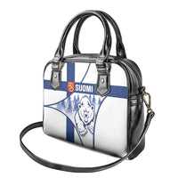 Finland Independence Day Shoulder Handbag Suomi 1917 Proud Flag Finnish Folk Pattern - Wonder Print Shop
