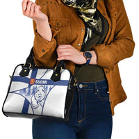 Finland Independence Day Shoulder Handbag Suomi 1917 Proud Flag Finnish Folk Pattern - Wonder Print Shop