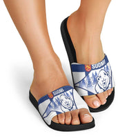 Finland Independence Day Slide Sandals Suomi 1917 Proud Flag Finnish Folk Pattern - Wonder Print Shop