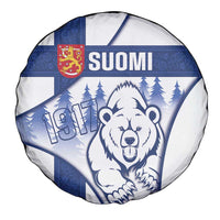 Finland Independence Day Spare Tire Cover Suomi 1917 Proud Flag Finnish Folk Pattern - Wonder Print Shop