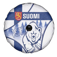 Finland Independence Day Spare Tire Cover Suomi 1917 Proud Flag Finnish Folk Pattern - Wonder Print Shop
