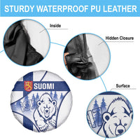 Finland Independence Day Spare Tire Cover Suomi 1917 Proud Flag Finnish Folk Pattern - Wonder Print Shop