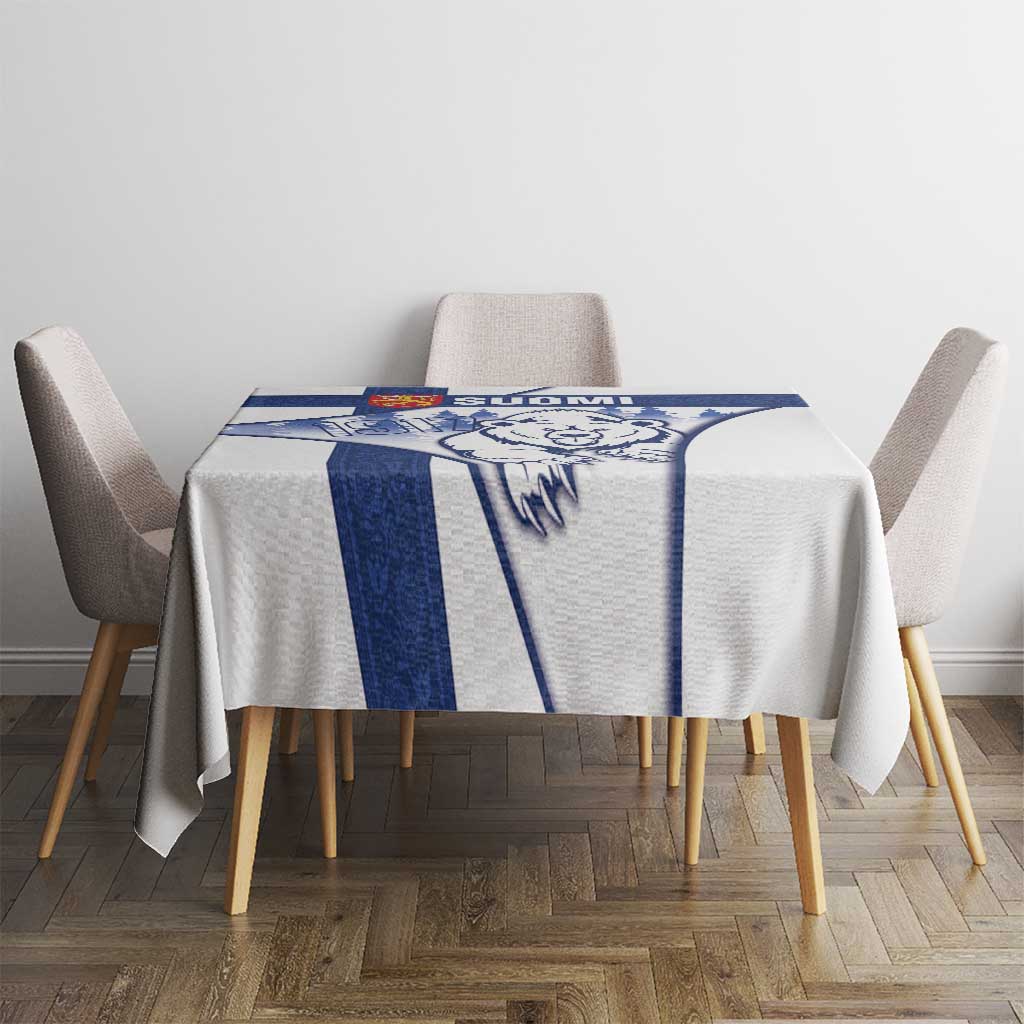 Finland Independence Day Tablecloth Suomi 1917 Proud Flag Finnish Folk Pattern - Wonder Print Shop