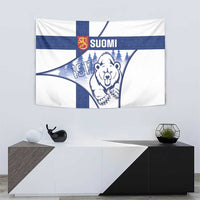 Finland Independence Day Tapestry Suomi 1917 Proud Flag Finnish Folk Pattern - Wonder Print Shop
