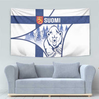 Finland Independence Day Tapestry Suomi 1917 Proud Flag Finnish Folk Pattern - Wonder Print Shop