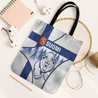 Finland Independence Day Tote Bag Suomi 1917 Proud Flag Finnish Folk Pattern - Wonder Print Shop