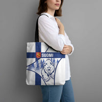 Finland Independence Day Tote Bag Suomi 1917 Proud Flag Finnish Folk Pattern - Wonder Print Shop