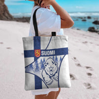 Finland Independence Day Tote Bag Suomi 1917 Proud Flag Finnish Folk Pattern - Wonder Print Shop
