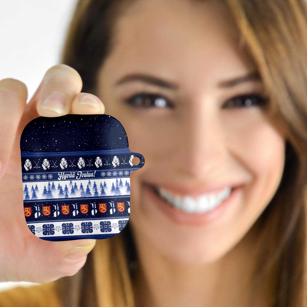 Finland Christmas AirPods Case Suomen Tasavalta Hyvaa Joulua - Wonder Print Shop