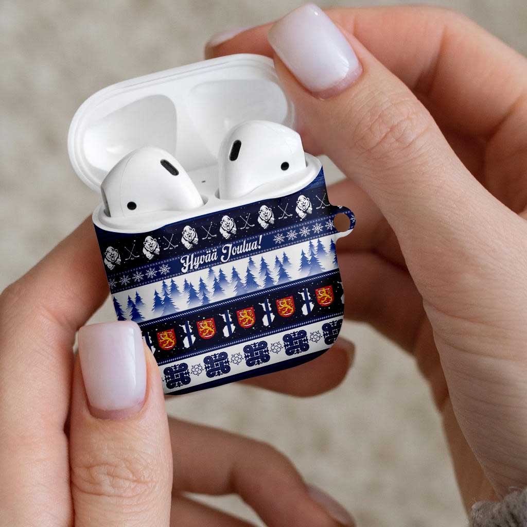 Finland Christmas AirPods Case Suomen Tasavalta Hyvaa Joulua - Wonder Print Shop