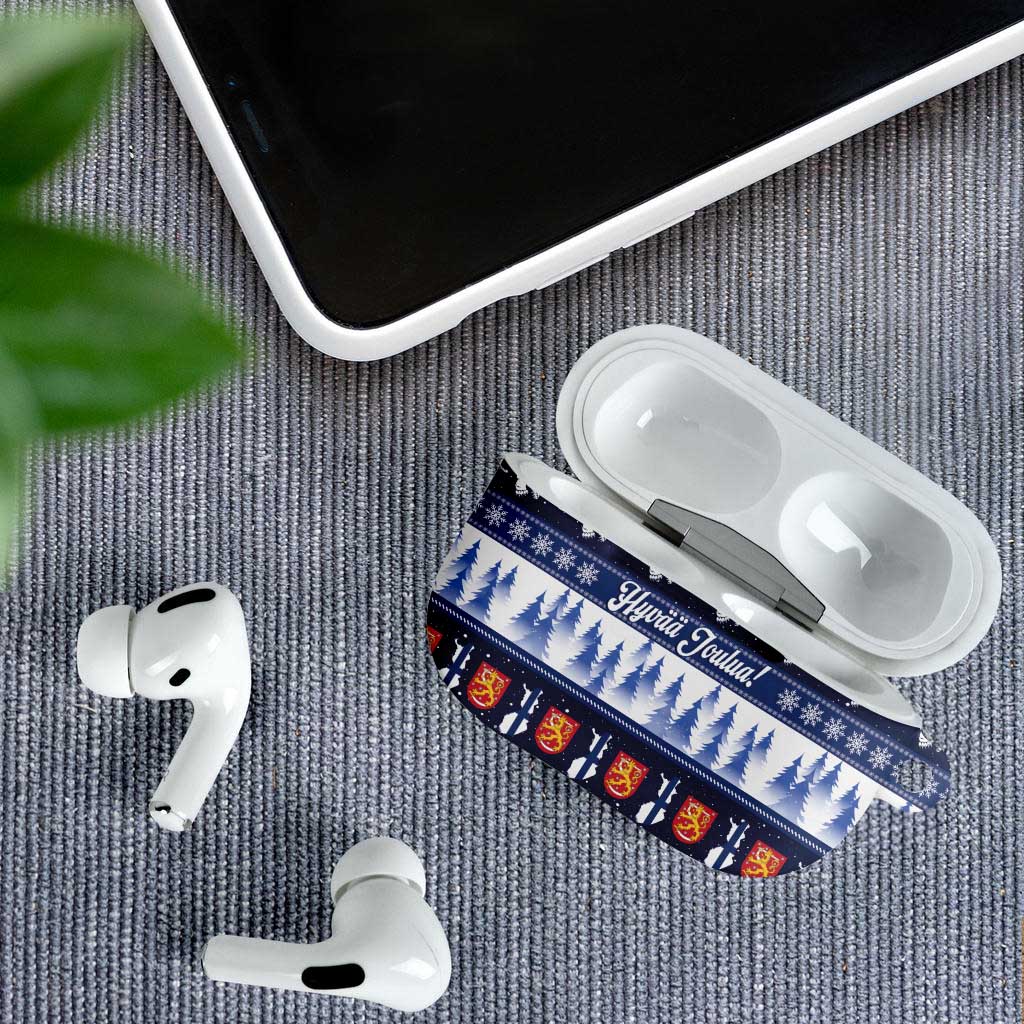 Finland Christmas AirPods Case Suomen Tasavalta Hyvaa Joulua - Wonder Print Shop