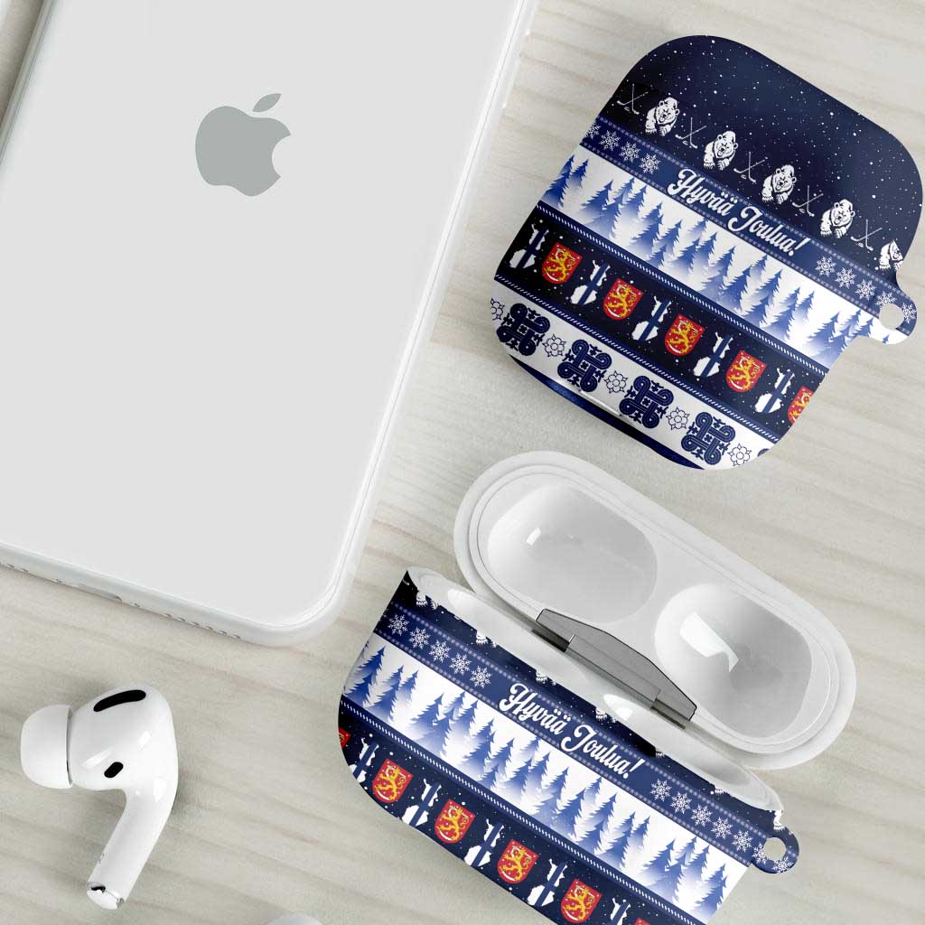 Finland Christmas AirPods Case Suomen Tasavalta Hyvaa Joulua - Wonder Print Shop