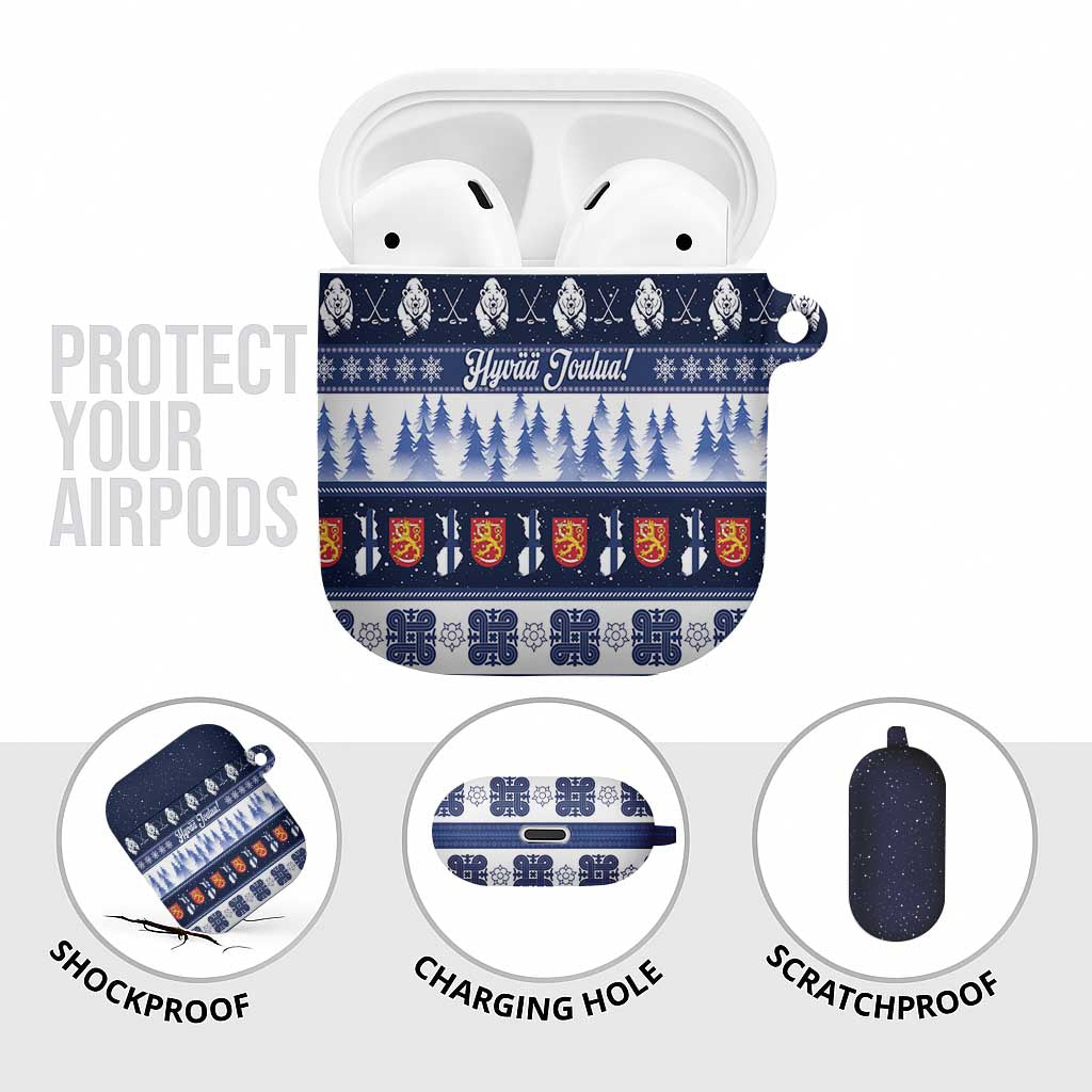 Finland Christmas AirPods Case Suomen Tasavalta Hyvaa Joulua - Wonder Print Shop