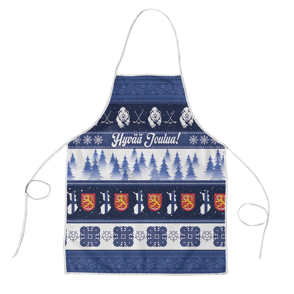 Finland Christmas Apron Suomen Tasavalta Hyvaa Joulua - Wonder Print Shop