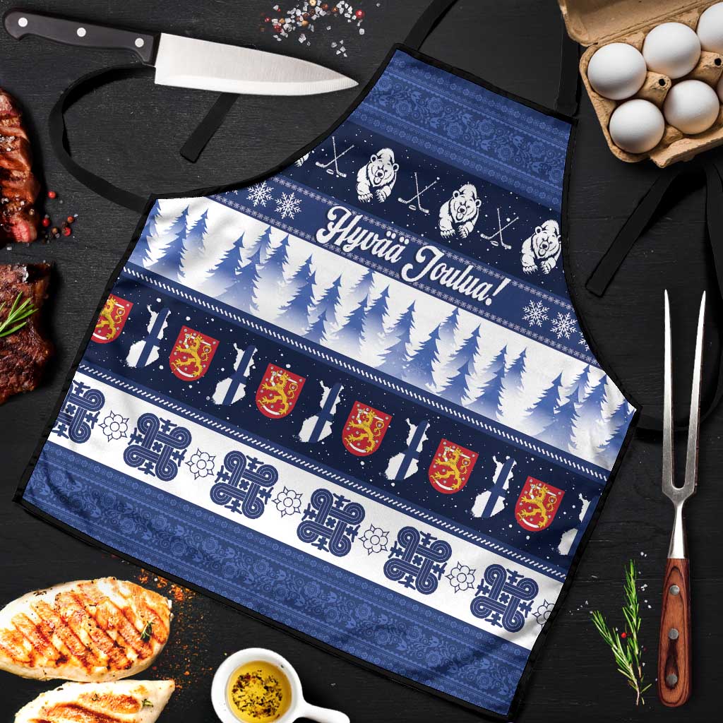 Finland Christmas Apron Suomen Tasavalta Hyvaa Joulua - Wonder Print Shop
