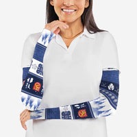 Finland Christmas Arm Sleeves Suomen Tasavalta Hyvaa Joulua - Wonder Print Shop