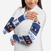 Finland Christmas Arm Sleeves Suomen Tasavalta Hyvaa Joulua - Wonder Print Shop
