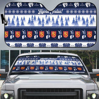 Finland Christmas Auto Sun Shade Suomen Tasavalta Hyvaa Joulua - Wonder Print Shop