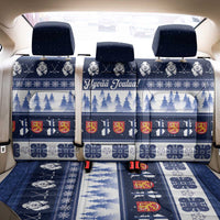 Finland Christmas Back Car Seat Cover Suomen Tasavalta Hyvaa Joulua - Wonder Print Shop