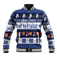 Finland Christmas Baseball Jacket Suomen Tasavalta Hyvaa Joulua - Wonder Print Shop