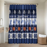 Finland Christmas Bathroom Set Suomen Tasavalta Hyvaa Joulua - Wonder Print Shop