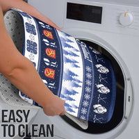 Finland Christmas Bathroom Set Suomen Tasavalta Hyvaa Joulua - Wonder Print Shop