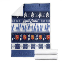 Finland Christmas Blanket Suomen Tasavalta Hyvaa Joulua - Wonder Print Shop