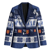 Finland Christmas Blazer Suomen Tasavalta Hyvaa Joulua - Wonder Print Shop