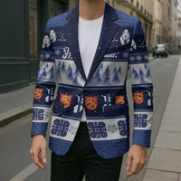 Finland Christmas Blazer Suomen Tasavalta Hyvaa Joulua - Wonder Print Shop