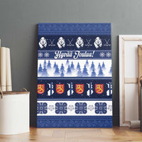Finland Christmas Canvas Wall Art Suomen Tasavalta Hyvaa Joulua - Wonder Print Shop