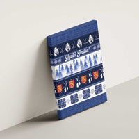 Finland Christmas Canvas Wall Art Suomen Tasavalta Hyvaa Joulua - Wonder Print Shop