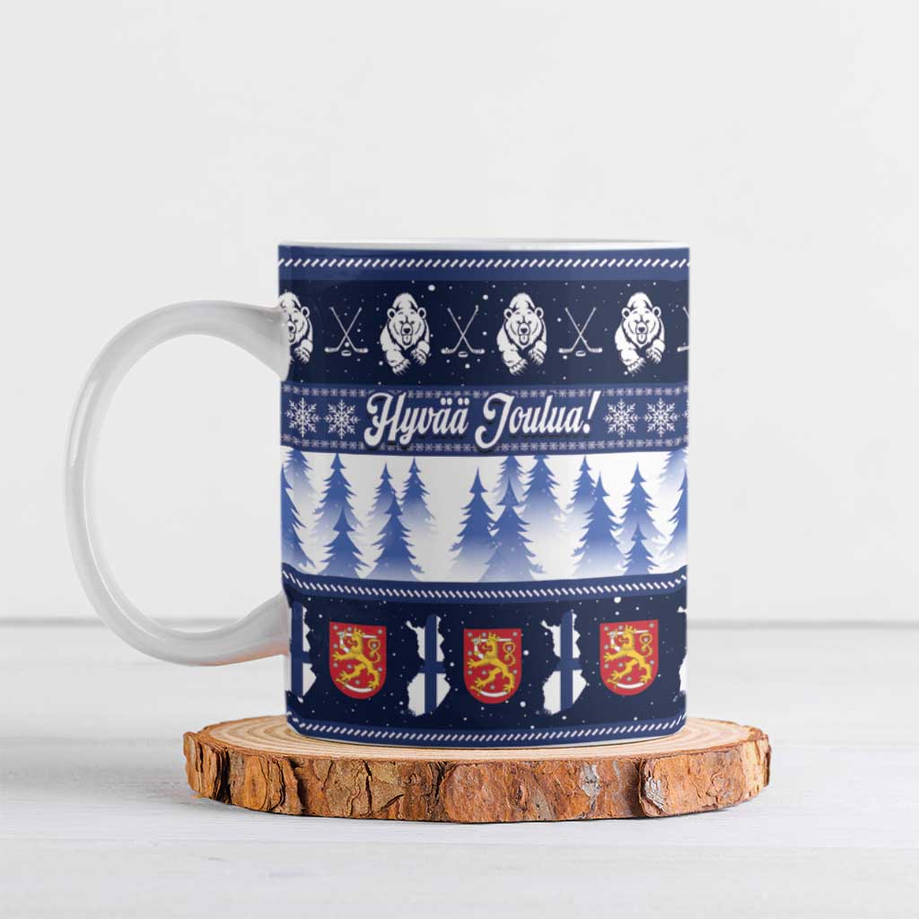 Finland Christmas Ceramic Mug Suomen Tasavalta Hyvaa Joulua - Wonder Print Shop