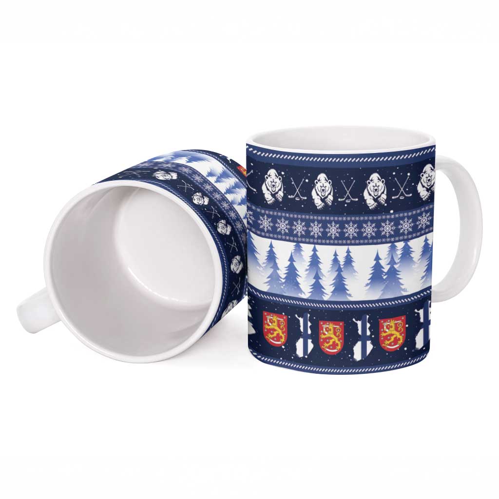 Finland Christmas Ceramic Mug Suomen Tasavalta Hyvaa Joulua - Wonder Print Shop