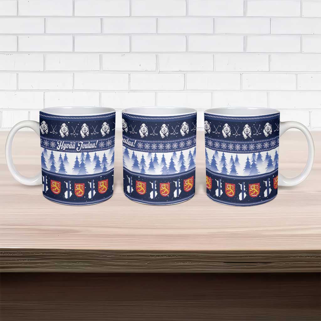 Finland Christmas Ceramic Mug Suomen Tasavalta Hyvaa Joulua - Wonder Print Shop