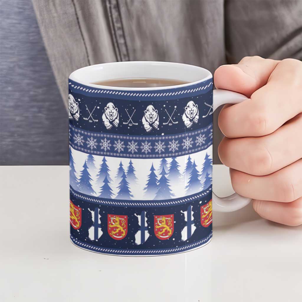 Finland Christmas Ceramic Mug Suomen Tasavalta Hyvaa Joulua - Wonder Print Shop