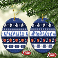 Finland Christmas Ceramic Ornament Suomen Tasavalta Hyvaa Joulua - Wonder Print Shop