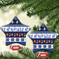 Finland Christmas Ceramic Ornament Suomen Tasavalta Hyvaa Joulua - Wonder Print Shop