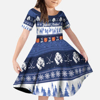 Finland Christmas Family Matching Long Sleeve Bodycon Dress and Hawaiian Shirt Suomen Tasavalta Hyvaa Joulua - Wonder Print Shop