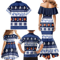 Finland Christmas Family Matching Mermaid Dress and Hawaiian Shirt Suomen Tasavalta Hyvaa Joulua - Wonder Print Shop