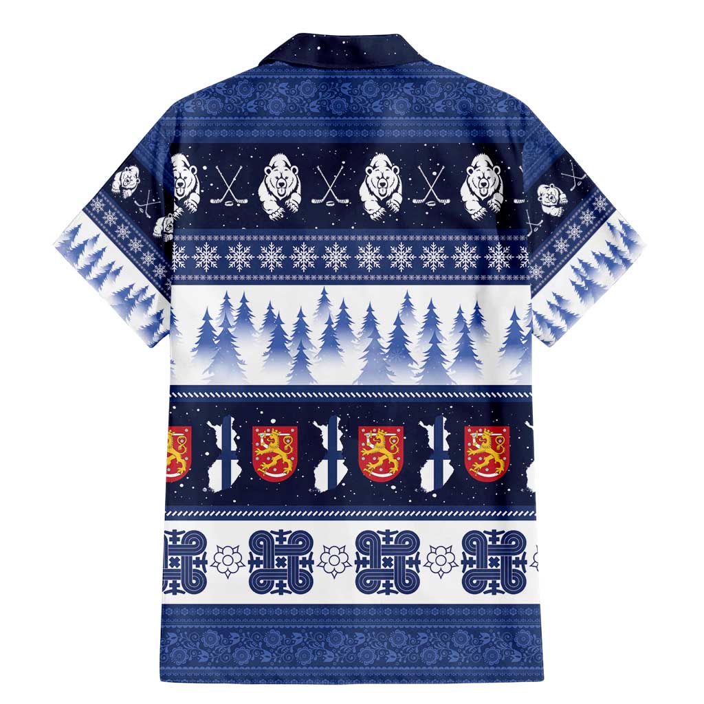 Finland Christmas Family Matching Mermaid Dress and Hawaiian Shirt Suomen Tasavalta Hyvaa Joulua - Wonder Print Shop