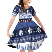 Finland Christmas Family Matching Off Shoulder Short Dress and Hawaiian Shirt Suomen Tasavalta Hyvaa Joulua - Wonder Print Shop